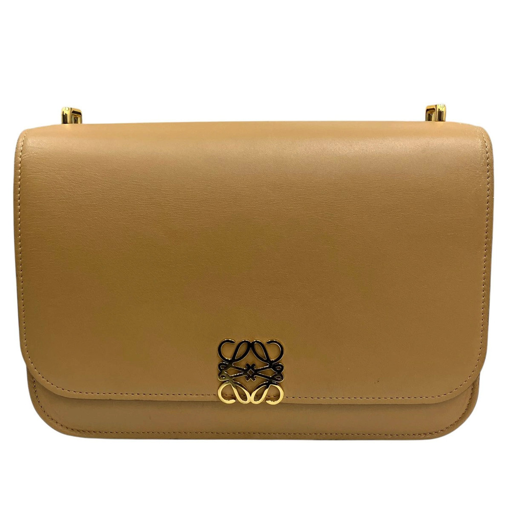 Loewe Goya Shoulder Bag Leather Beige Tan